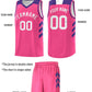 Custom Pink White Classic Sets Sports Uniform Basketball Jersey Limited