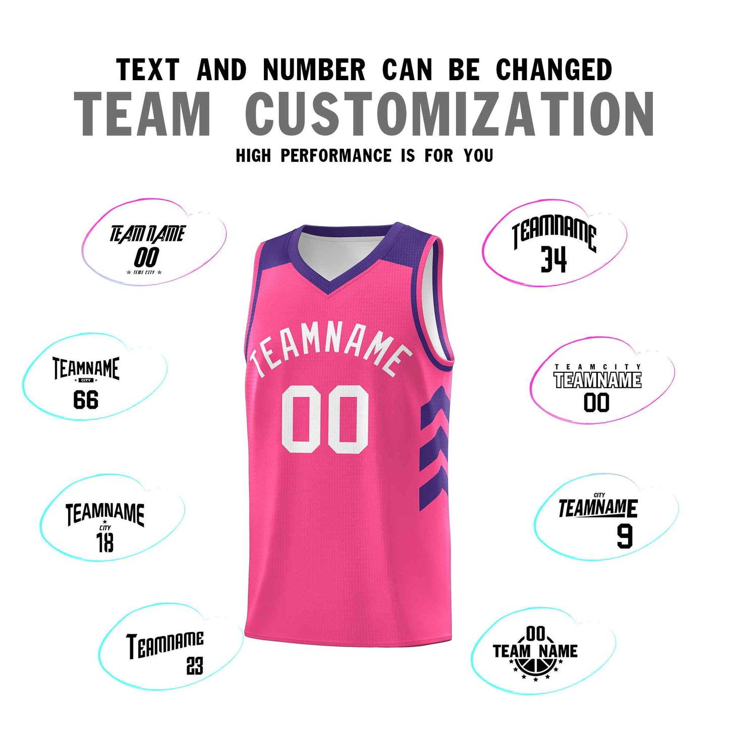 Custom Pink White Classic Sets Sports Uniform Basketball Jersey Limited