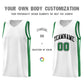 Custom White Green Classic Sets Sports Uniform Basketball Jersey Limited