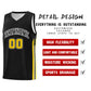 Custom Black Yellow Classic Tops Athletic Casual Basketball Jersey Limited