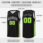 Custom Black Green Classic Tops Athletic Casual Basketball Jersey Limited