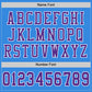 Custom Electric Blue Purple-White Mesh Authentic Football Jersey Limited