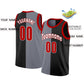 Custom Black White Split Fashion Tops Basketball Jersey Limited