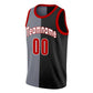 Custom Black White Split Fashion Tops Basketball Jersey Limited