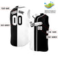 Custom White Black Split Fashion Design Authentic Sleeveless Baseball Jersey Limited