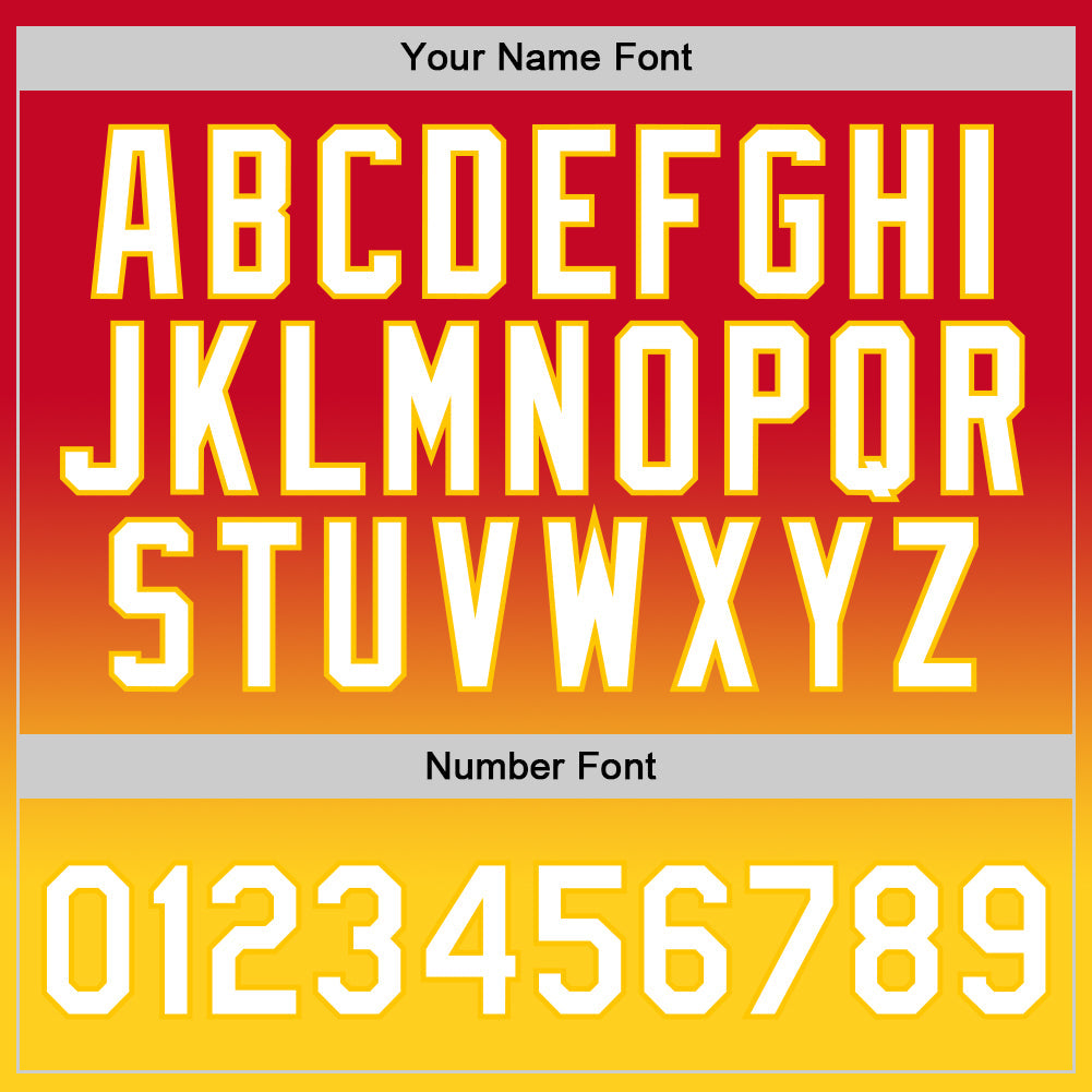 Custom Red White-Gold Authentic Fade Fashion Basketball Jersey Limited