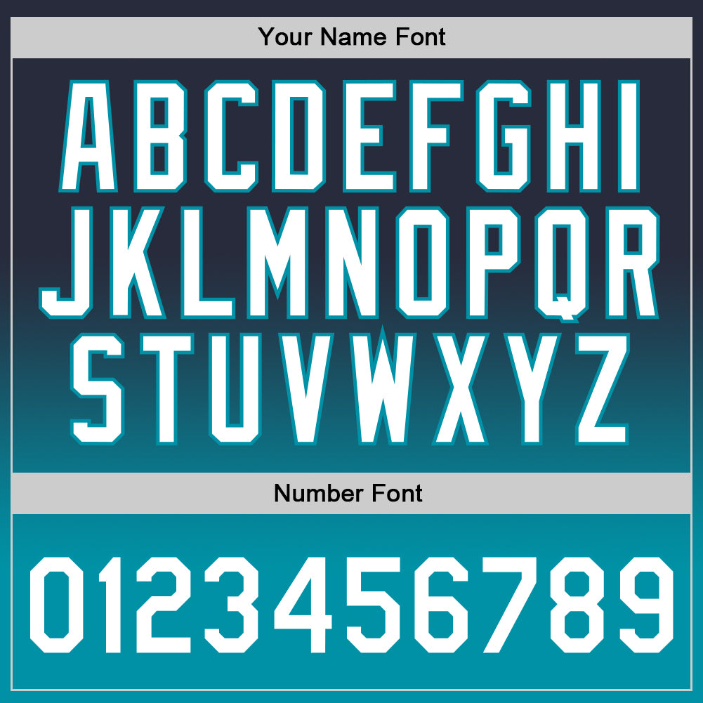 Custom Navy White-Teal Authentic Fade Fashion Basketball Jersey Limited