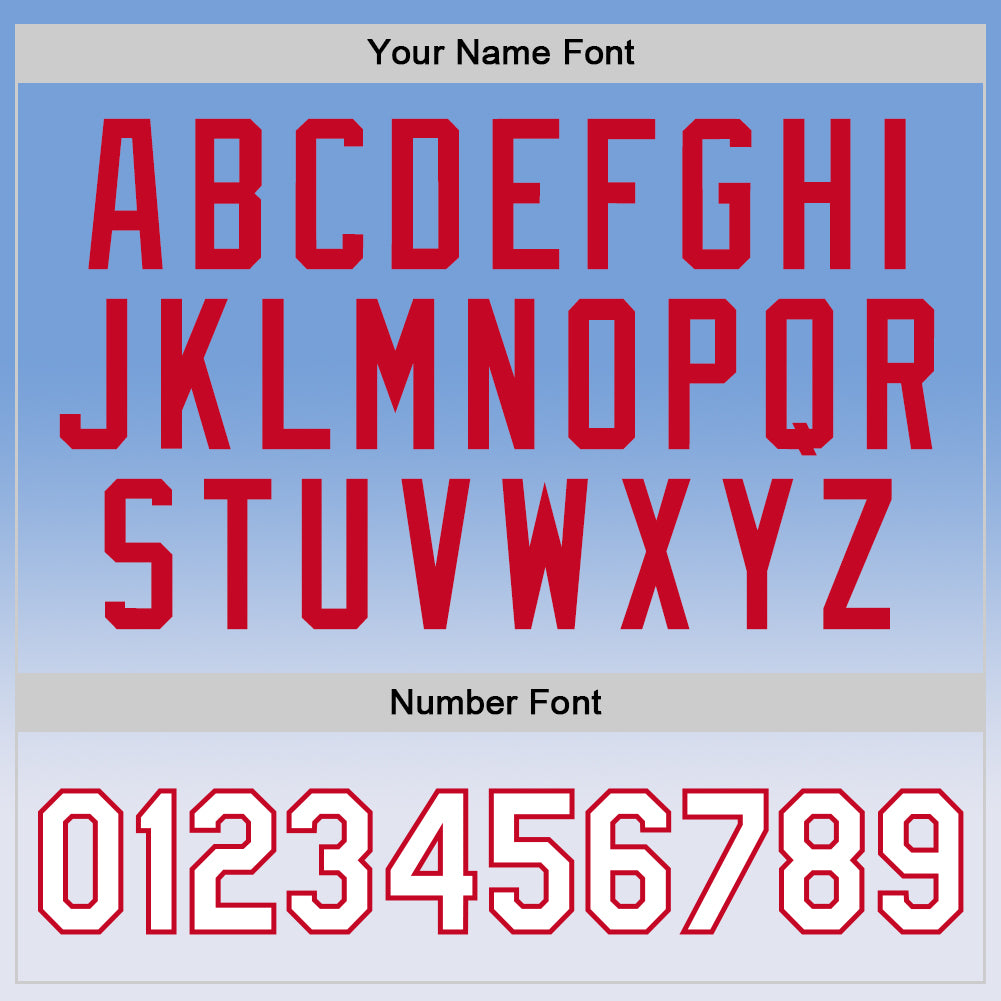 Custom Light Blue White-Red Authentic Fade Fashion Basketball Jersey Limited