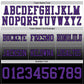 Custom White Purple-Black Authentic Fade Fashion Football Jersey Limited