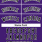 Custom Purple Black White Classic Style Baseball Jersey for Women Limited