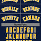 Custom Navy Yellow-White Classic Style Baseball Jersey For Women Limited