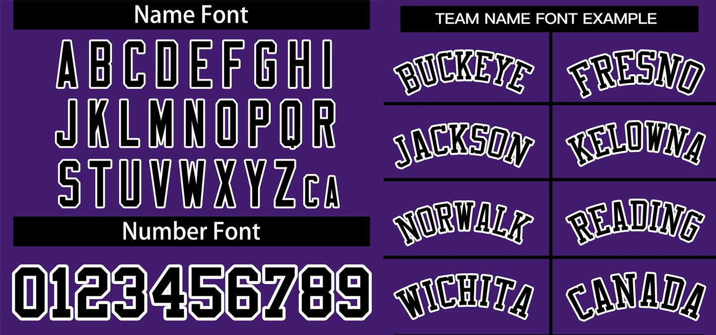 Custom Purple Classic Style Authentic Pullover Baseball Jersey Limited