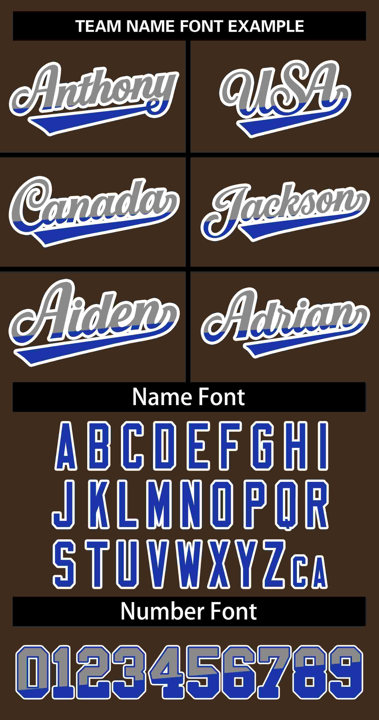 Custom Brown Gray Blue-White Stripe Font Gradient Fashion Authentic Baseball Jersey Limited