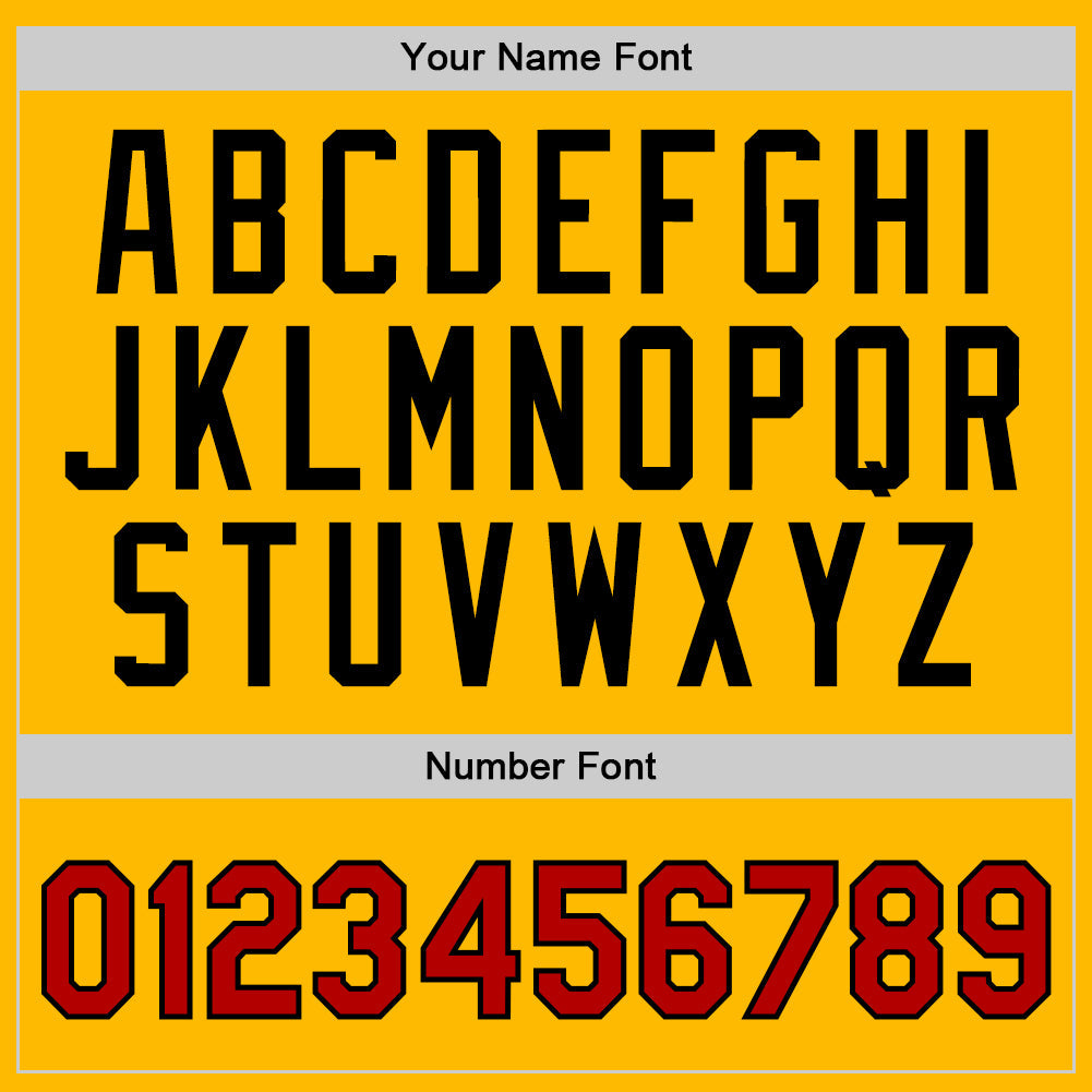 Custom Gold Red-Black Authentic Throwback Basketball Jersey Limited