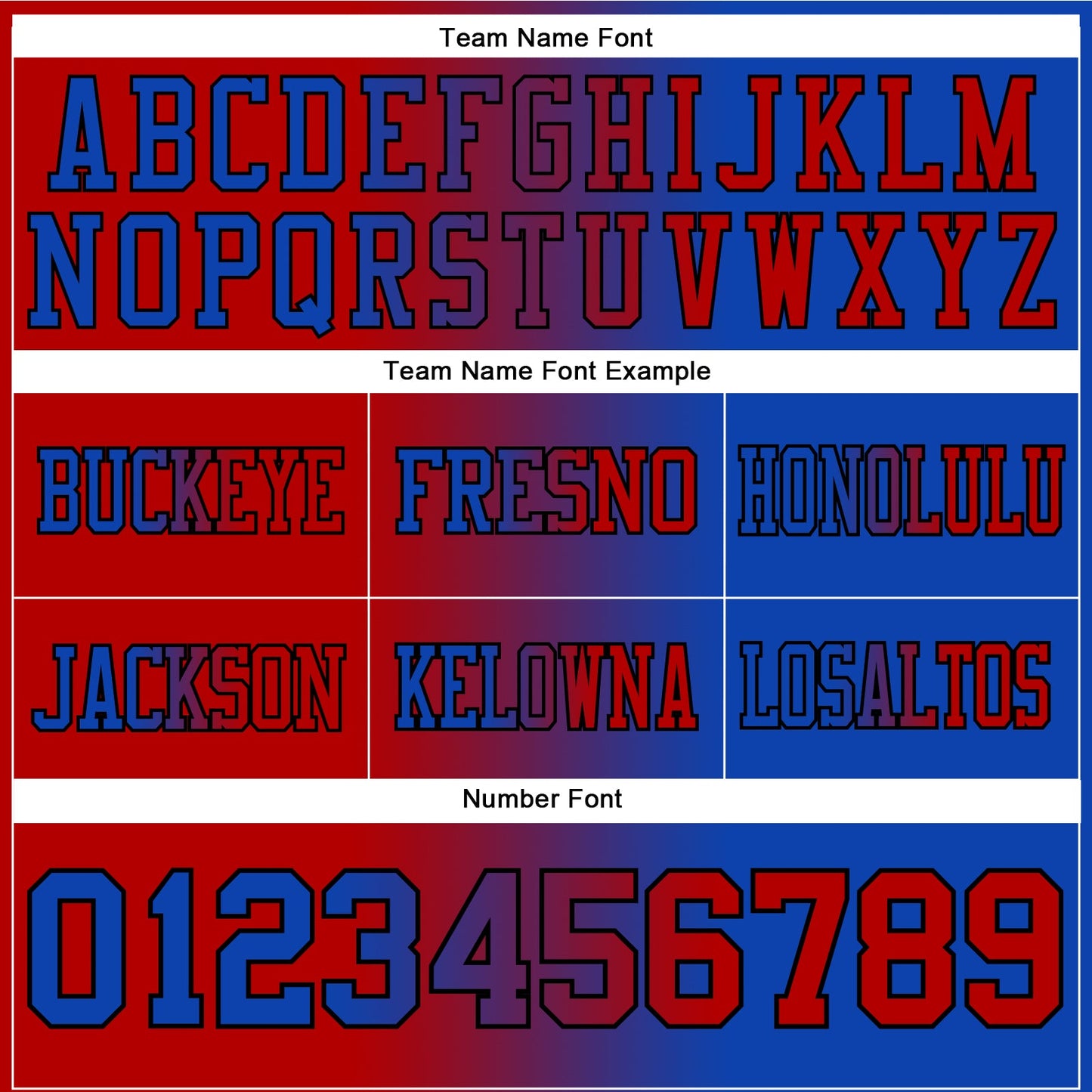 Custom Thunder Blue Red-Black Authentic Gradient Fashion Football Jersey Limited