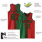 Custom Red Kelly Green-Black Authentic Gradient Fashion Basketball Jersey Limited