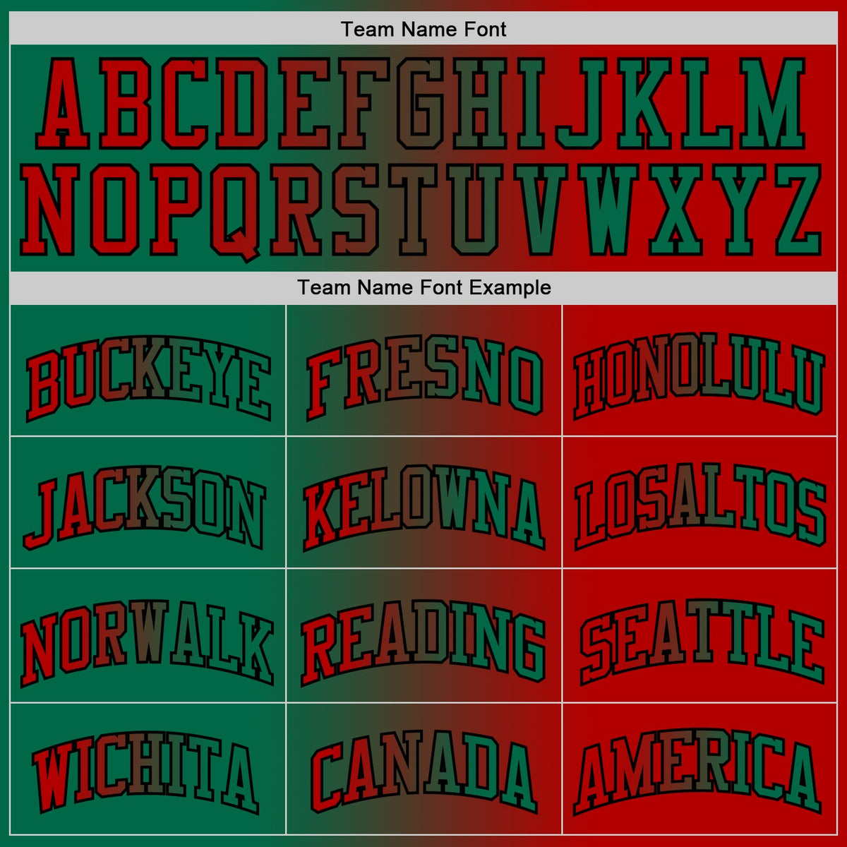 Custom Red Kelly Green-Black Authentic Gradient Fashion Basketball Jersey Limited