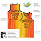 Custom Orange Yellow-Black Authentic Gradient Fashion Basketball Jersey Limited
