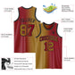 Custom Maroon Old Gold-Black Authentic Gradient Fashion Basketball Jersey Limited