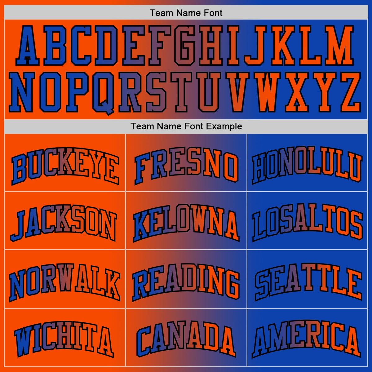 Custom Thunder Blue Orange-Black Authentic Gradient Fashion Basketball Jersey Limited