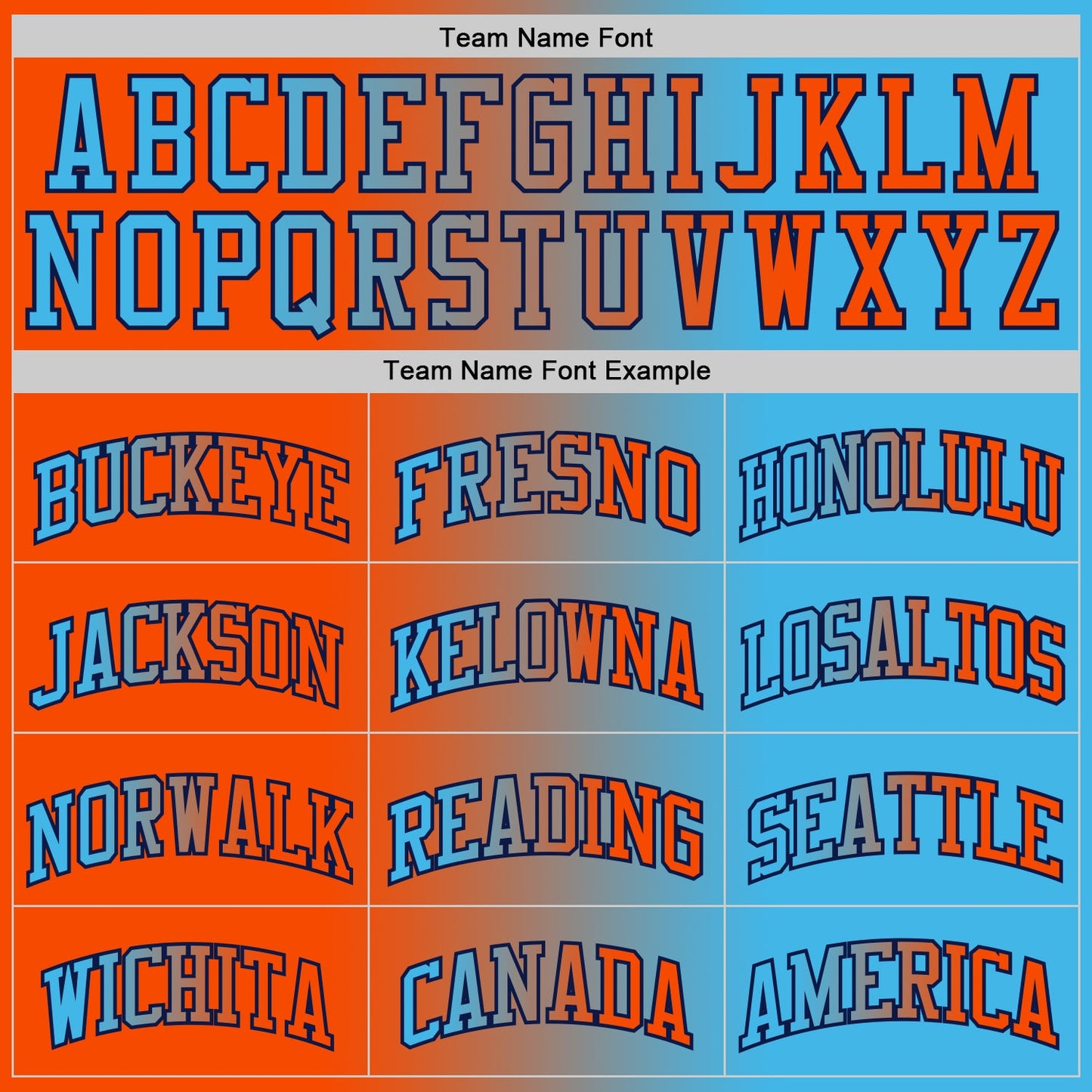 Custom Sky Blue Orange-Navy Authentic Gradient Fashion Basketball Jersey Limited