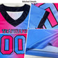 Custom Yellow Pink-Black Authentic Gradient Fashion Scratch Football Jersey Limited