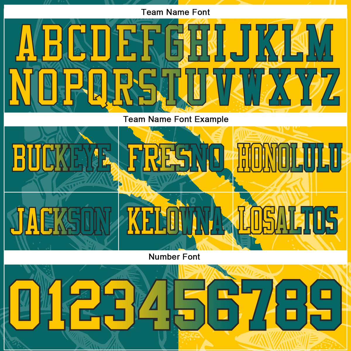 Custom Teal Yellow-Black Authentic Gradient Fashion Scratch Football Jersey Limited