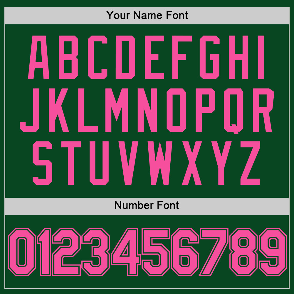 Custom Green Pink Authentic Throwback Basketball Jersey Limited