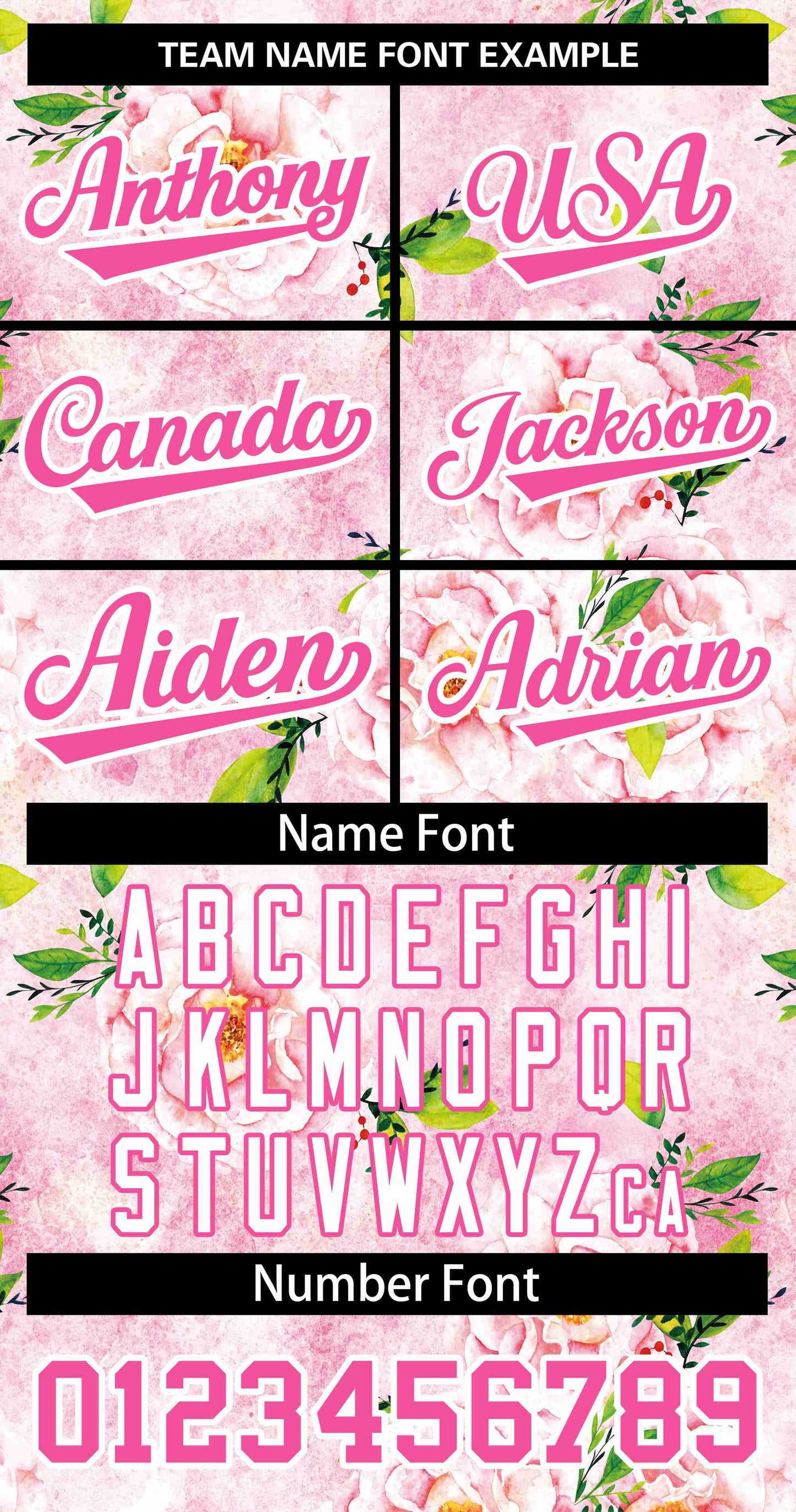 Custom Pink Pink-White Graffiti Pattern Authentic Flower Baseball Jersey Limited