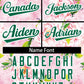 Custom Pink Kelly Green-White Graffiti Pattern Authentic Flower Baseball Jersey Limited