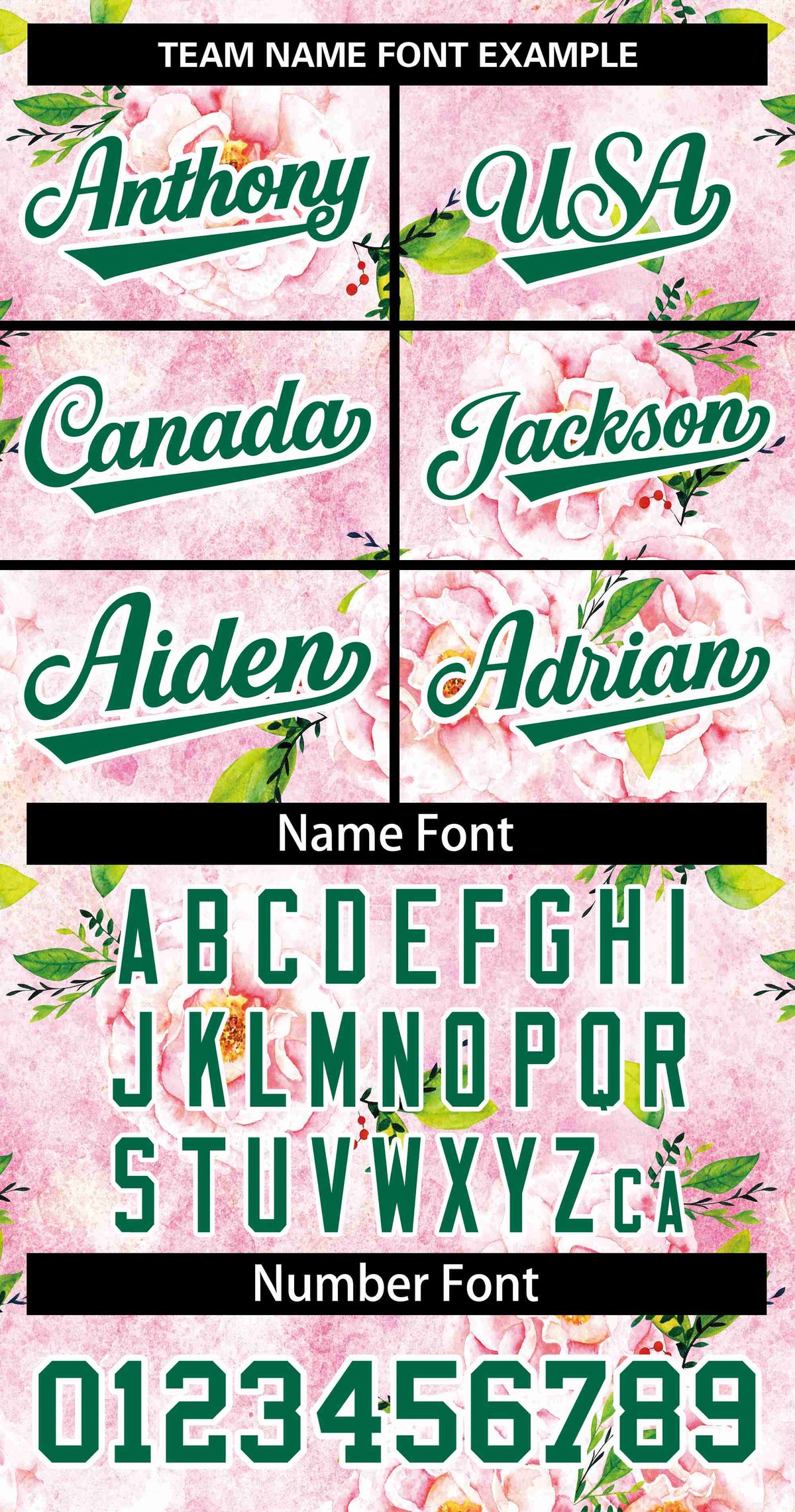 Custom Pink Kelly Green-White Graffiti Pattern Authentic Flower Baseball Jersey Limited