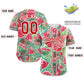 Custom Red Red-White Graffiti Pattern Authentic Watermelon Baseball Jersey Limited