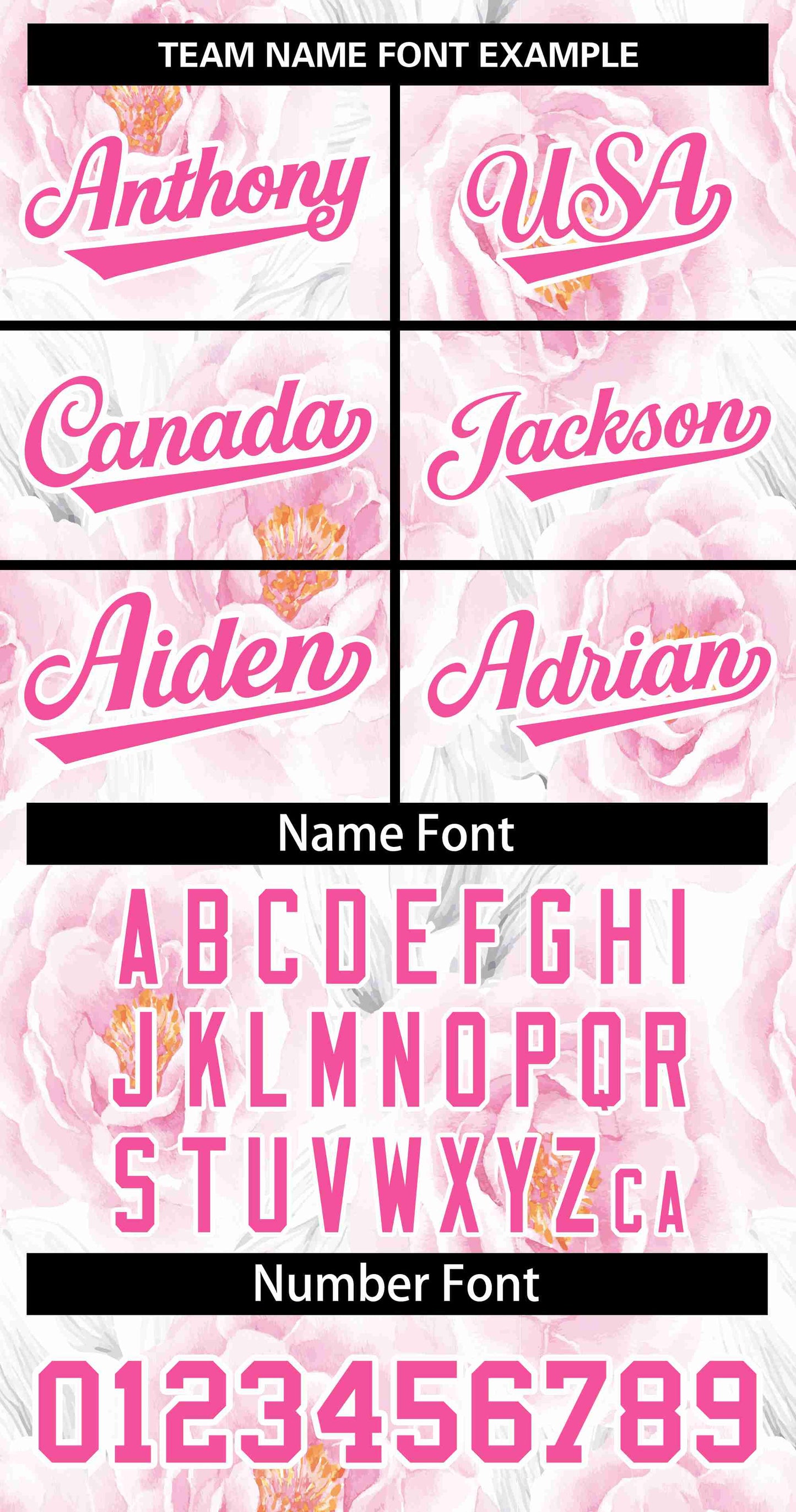 Custom Pink Pink-White Graffiti Pattern Authentic Flower Baseball Jersey Limited