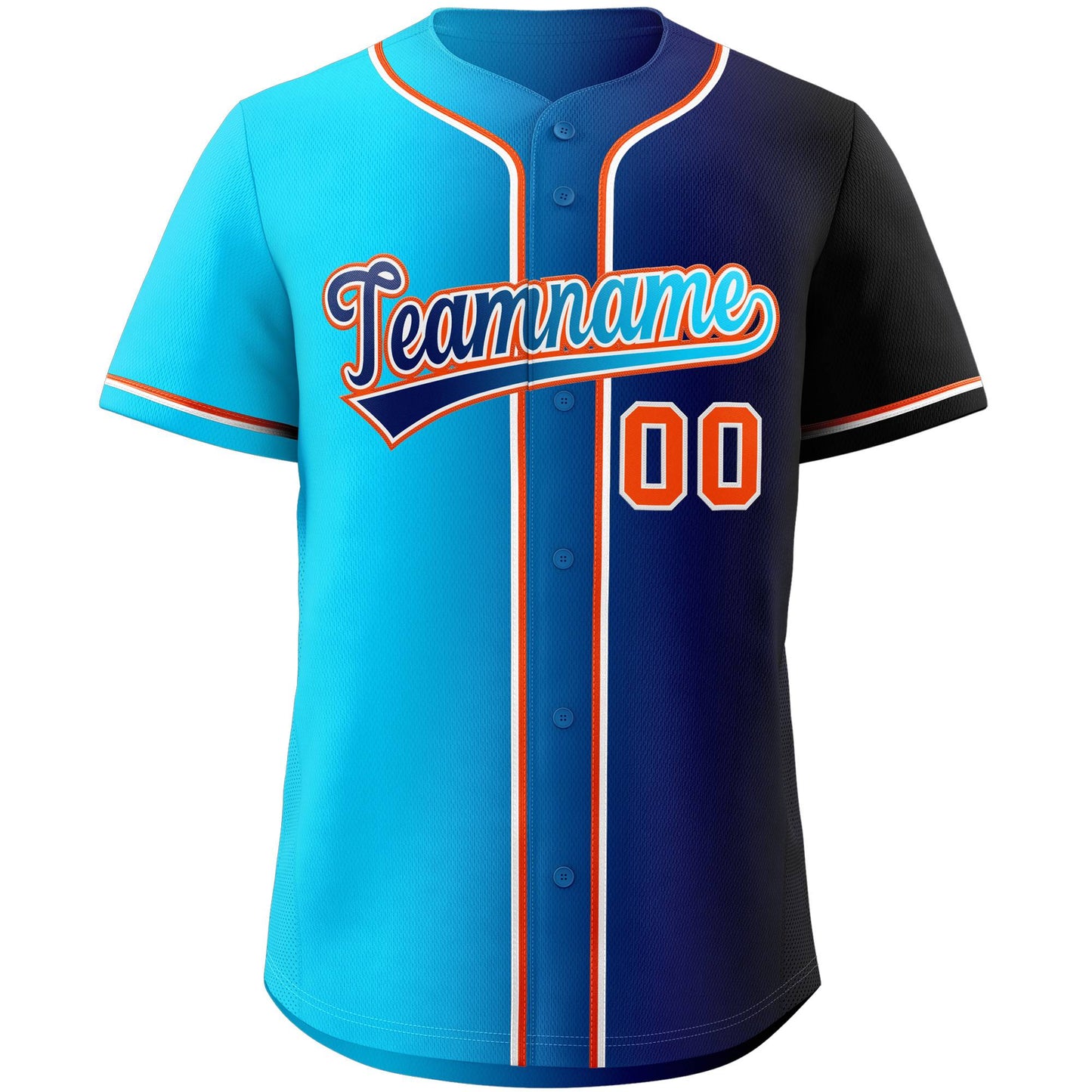 Custom Navy Jersey Gradient Fashion Authentic Baseball Jersey Limited