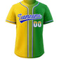 Custom Kelly Green Royal-White Gradient Fashion Authentic Baseball Jersey Limited