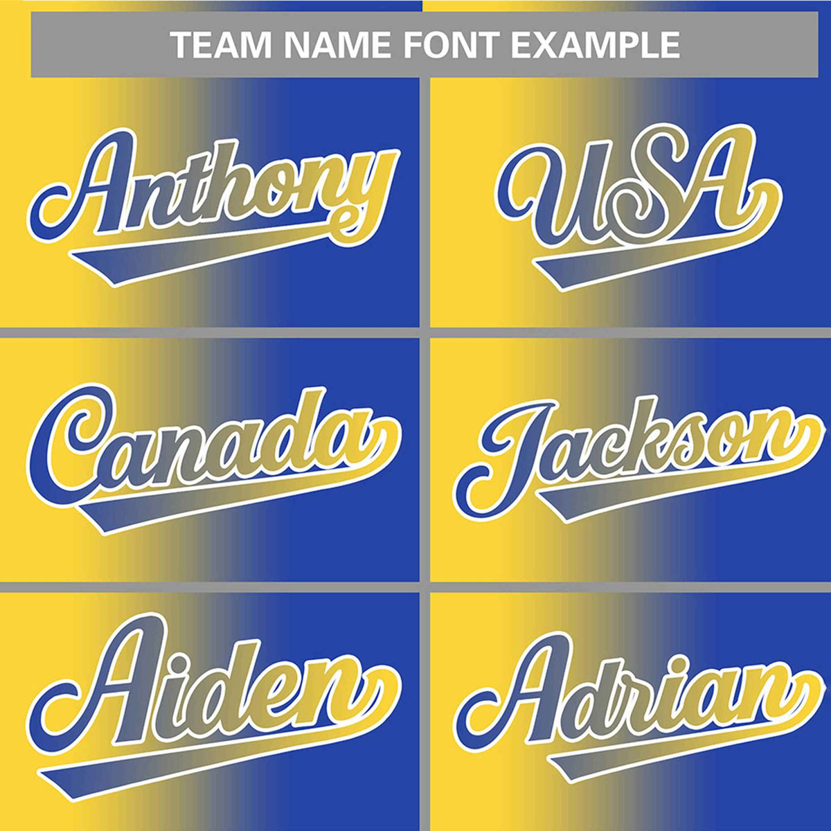 Custom Royal Yellow-White Gradient Fashion Authentic Baseball Jersey Limited