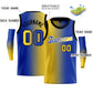 Custom Yellow Royal-White Gradient Fashion Tops Basketball Jersey Limited