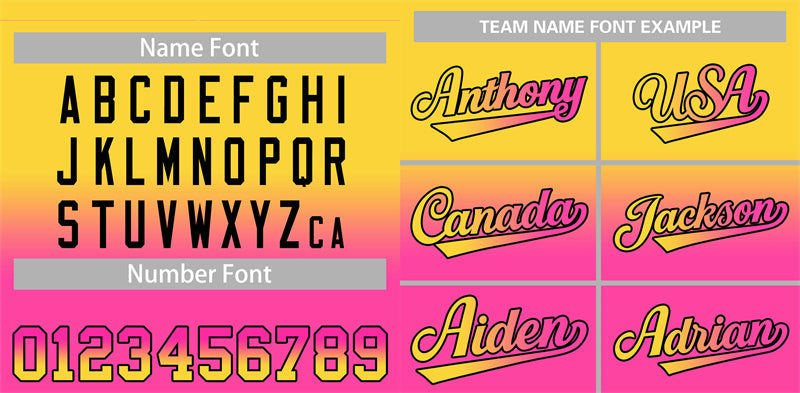 Custom Gold Pink Gradient Fashion Authentic Baseball Jersey Limited