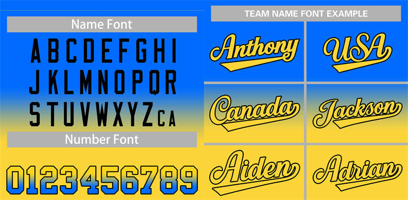 Custom Royal Gold Gradient Fashion Authentic Baseball Jersey Limited