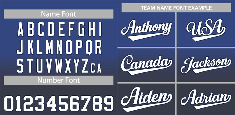 Custom Blue Navy-White Gradient Fashion Authentic Baseball Jersey Limited