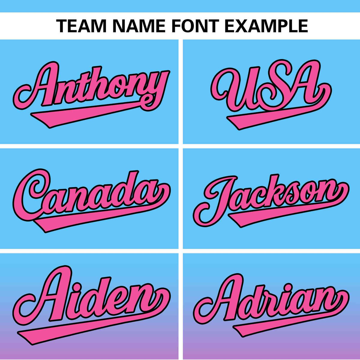 Custom Light Blue Pink-Black Gradient Fashion Authentic Pullover Pinstripe Baseball Jersey Limited