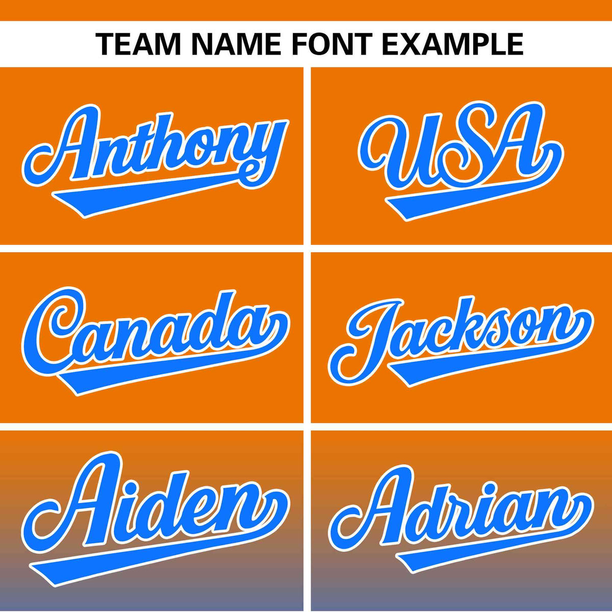 Custom Orange Light Blue-White Gradient Fashion Authentic Pullover Pinstripe Baseball Jersey Limited