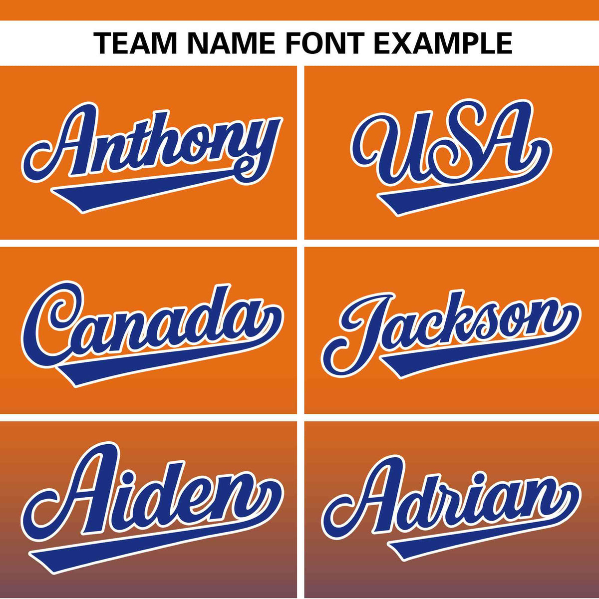 Custom Orange Royal-White Gradient Fashion Authentic Pullover Pinstripe Baseball Jersey Limited