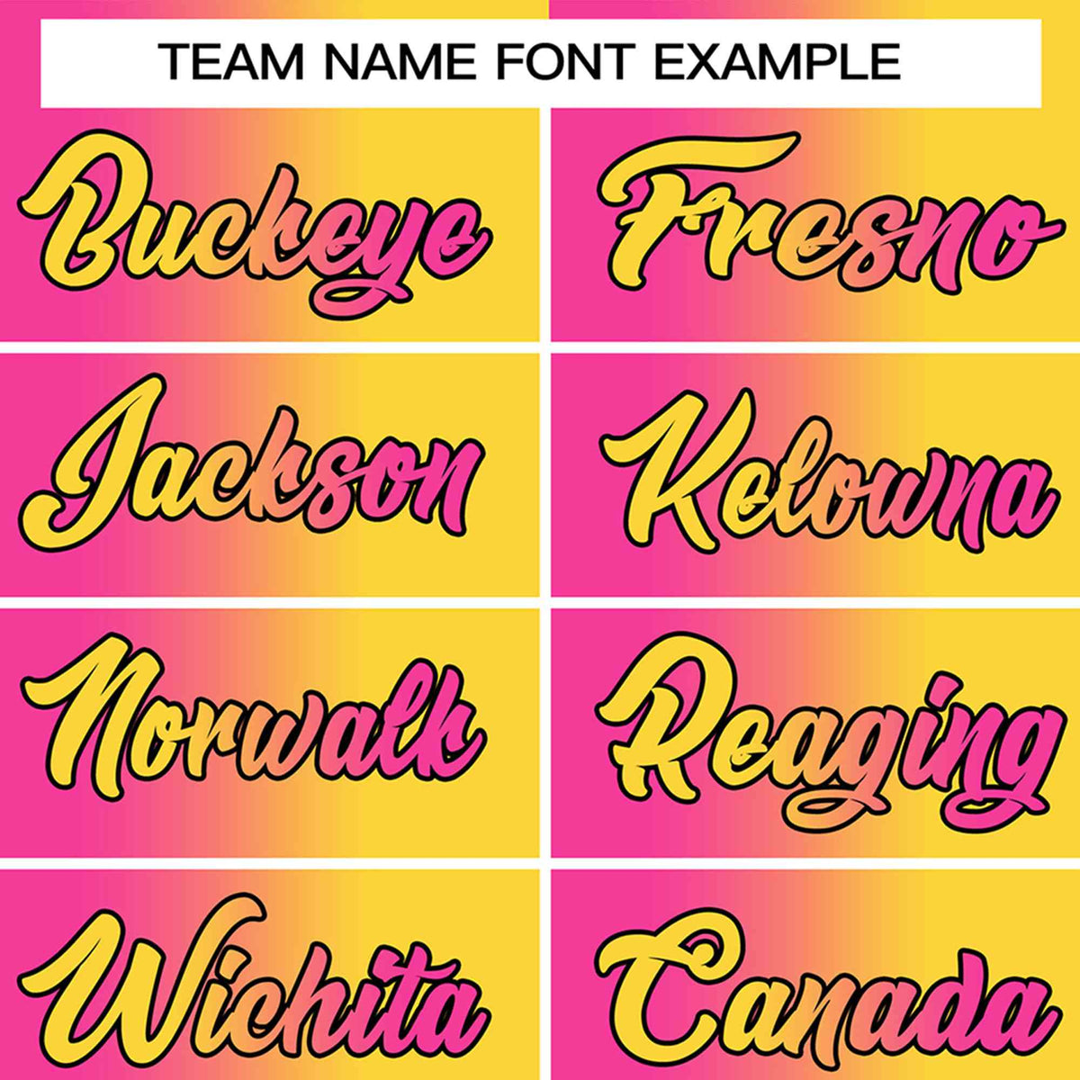 Custom Pink Yellow-Black Gradient Fashion Authentic Baseball Jersey Limited