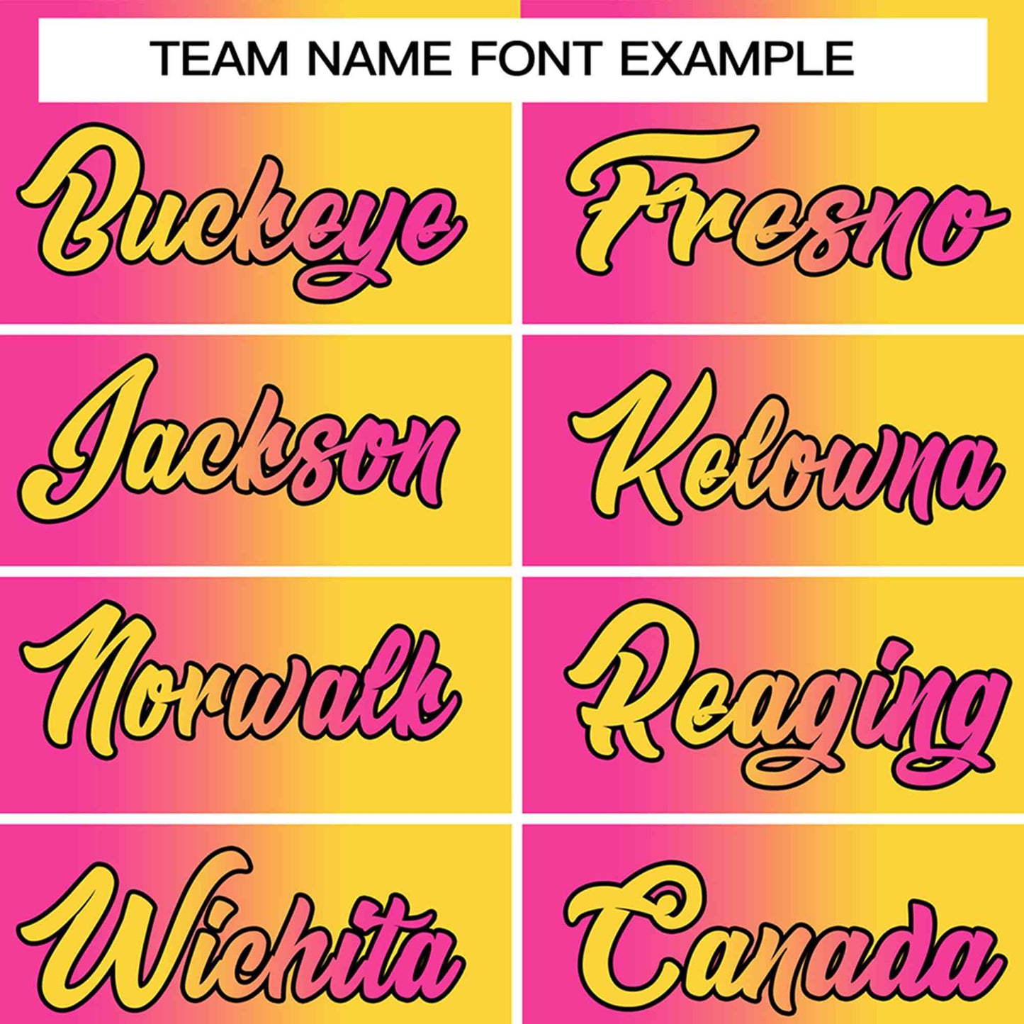 Custom Pink Yellow-Black Gradient Fashion Authentic Baseball Jersey Limited