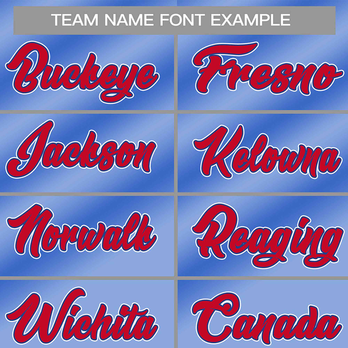 Custom Powder Blue Red-White Gradient Fashion Authentic Baseball Jersey Limited