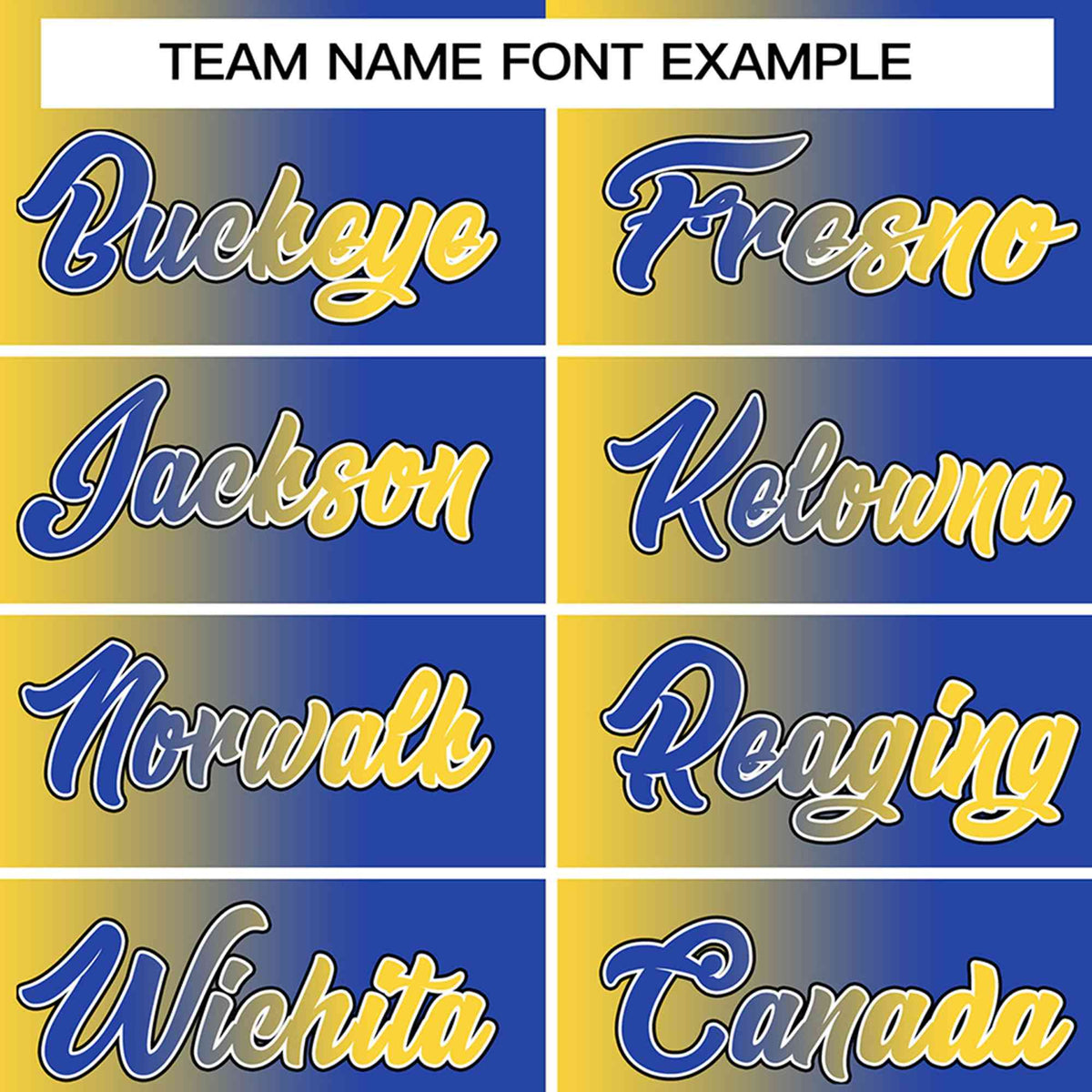 Custom Yellow Royal-Black Gradient Fashion Authentic Baseball Jersey Limited