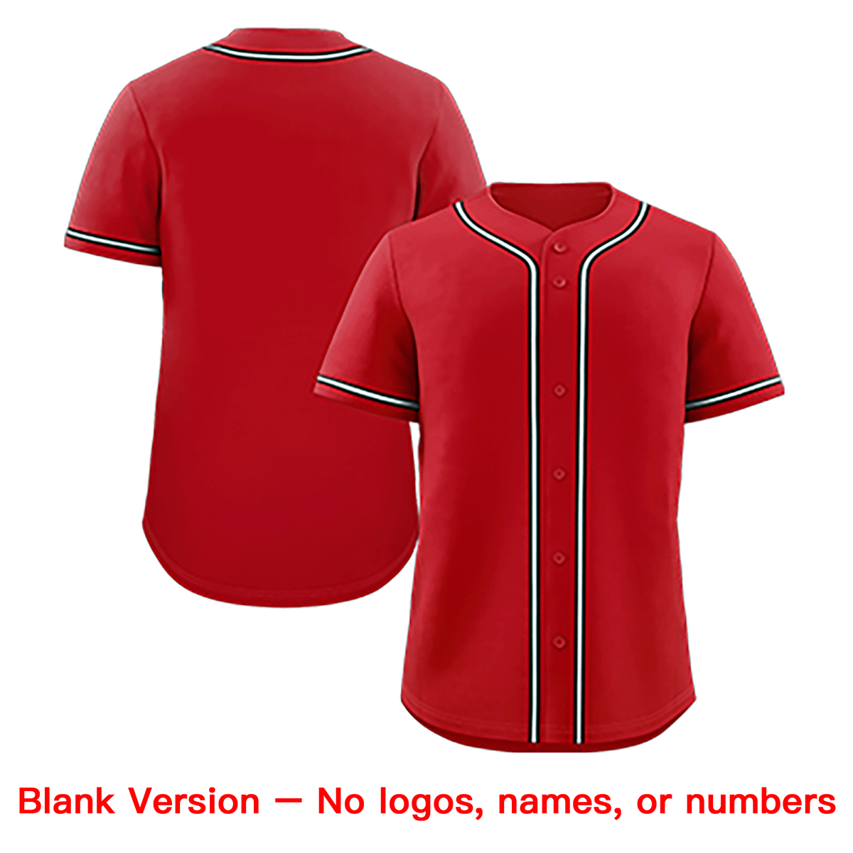 Custom Red Black-White Solider Classic Style Authentic Baseball Jersey Limited