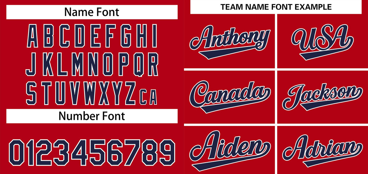 Custom Red Navy-White Classic Style Authentic Baseball Jersey Limited