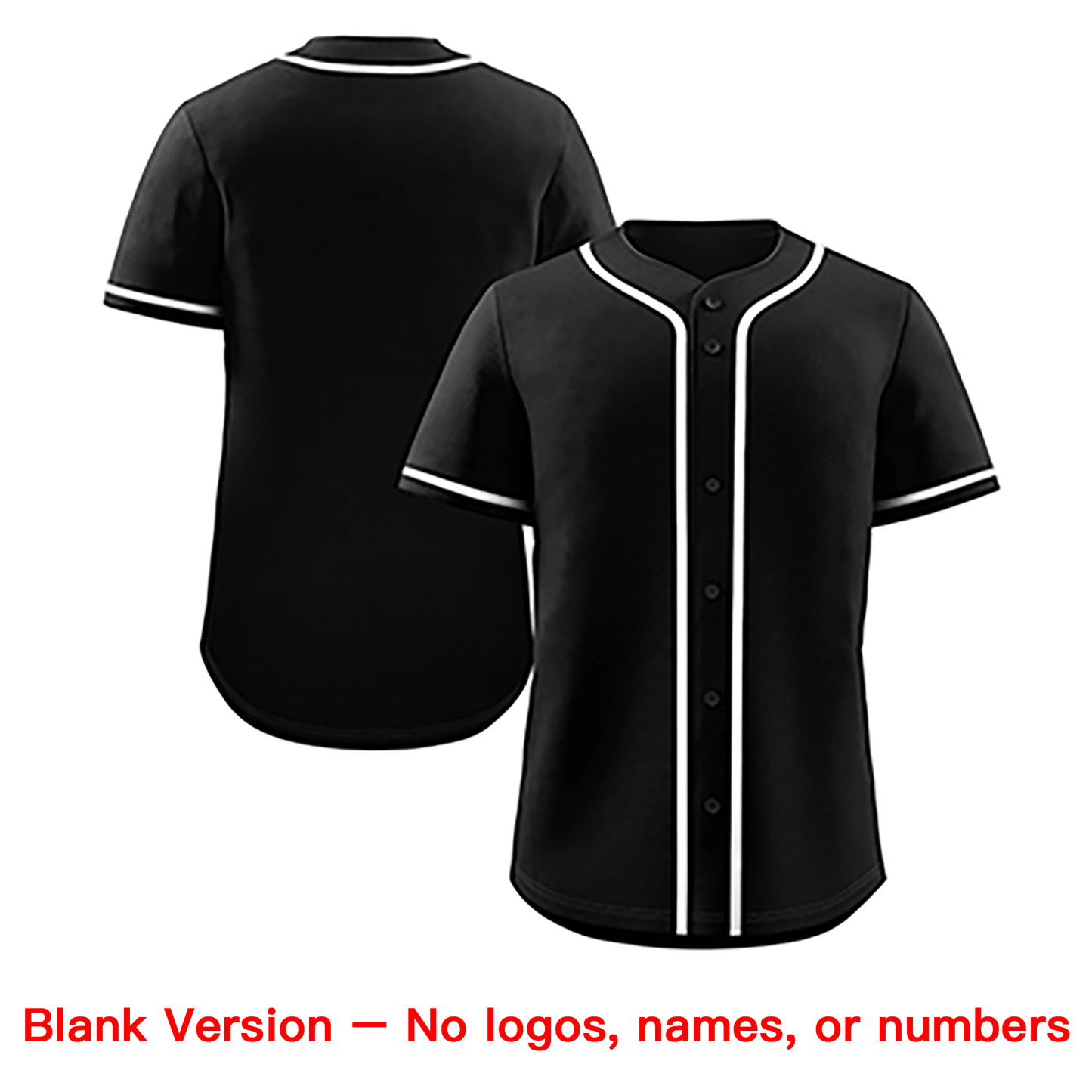Custom Black White Classic Style Authentic Baseball Jersey Limited